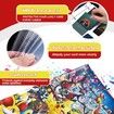 Pokemon 9-Pockets Trading Card Holder Fits 900 Cards with 50 Removable Sleeves PU Card Binder, TCG Card Binders Card Storage Album Cards Collection