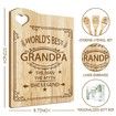 For Grandpa Cutting Board Set Bamboo Chopping Board EcoFriendly Chef FathersDay Gifts Male Brother Anniversary Christmas Kitchen Present