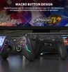 Wireless PC Gaming Controller for Windows, 7or8or10or11, Compatible Switch and Steam Deck, 9 Color LED Light Gamepad with Turbo Function, Adjustable Vibration and Headphone Jack, 2.4G