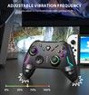 Wireless PC Gaming Controller for Windows, 7or8or10or11, Compatible Switch and Steam Deck, 9 Color LED Light Gamepad with Turbo Function, Adjustable Vibration and Headphone Jack, 2.4G