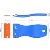 2 Pcs Plastic Razor Blade Scraper and 12 Pcs Blades,Remove Label Decal Tool,Forwithout Scratches Plastic Razor Blade Scraper,Adhesive Remover
