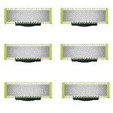 6PCS Replacement Blades Compatible with Philips Norelco One 1 Blade,Replacement Heads