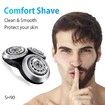 SH90 Replacement Rotary Heads for Philips Norelco Shavers Series 9000 New Version with Metal Wheel Buckle and Double-Layer Precision Blades