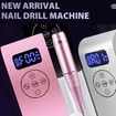 2 in 1 Portable Electric Nail Drill 35000 RPM Electrical Professional Nail File Kit, Nail Dryer UV Lamp Manicure for Acrylic, Gel Nails-Pink