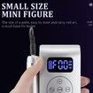 2 in 1 Portable Electric Nail Drill 35000 RPM Electrical Professional Nail File Kit, Nail Dryer UV Lamp Manicure for Acrylic, Gel Nails-Silver