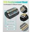 92B Replacement Shaver Head Compatible with Braun 9 Series Foil Shaver 9477cc,9330s,9465cc,9460cc,9419s,9390cc,9385cc,Black