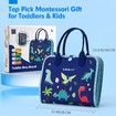 Busy Board Montessori Toys for Bithday Gift 7in1 Preschool Learning Activities with Life Skill,ABC,123,Shape,Color,Animal,Weather,Travel Toys