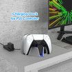 Dual Charger for PS5, Controller Charger Fast Charging Station Dock USB Type C Charging Adapter with LED Indicator for Playstation 5 DualSense Controller