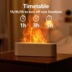 Flame Essential Oil Diffusers, 7 Color Light Diffuser Air Humidifier Aroma Diffusers for Home Bedroom Office Yoga Timer,White
