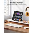 Tablet Stand Holder Adjustable Portable Desktop Dock Office Compatible for iPad 10.2/iPad Pro 11 Inch/iPad 9.7/iPad Mini 5/4/3/2/iPad Air/iPhone 15/14/13/12 Black