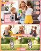 Digital Camera,50MP Full High Definition 1080P Camera with 16x Zoom Anti Shake,Compact Camera with 2000s Vibe,Kids Camera with 32GB SD Card,Pink
