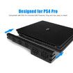 Cooling Fan for PS4 PRO, USB External Cooler 5 Fan Turbo Temperature Control Compatible with Sony Playstation Pro Gaming Console