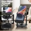 Steps Counter Compatible for Pokemon Go Walker Phone Swing Accessories Cellphone Pedometer (USB Cable) (Easy Installation) (Mute Version) Egg hatcher Rocker Quick Steps Earning Device, Black