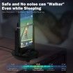Steps Counter Compatible for Pokemon Go Walker Phone Swing Accessories Cellphone Pedometer (USB Cable) (Easy Installation) (Mute Version) Egg hatcher Rocker Quick Steps Earning Device, Black