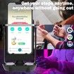 Steps Counter Compatible for Pokemon Go Walker Phone Swing Accessories Cellphone Pedometer (USB Cable) (Easy Installation) (Mute Version) Egg hatcher Rocker Quick Steps Earning Device, Black