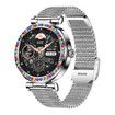 New Ladies Women Diamond Smart Watch Bluetooth Call 1.27inch 360*360 HD Screen Sports Body Monitor Smartwatch For Android IOS Color Silver