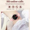 New Ladies Women Diamond Smart Watch Bluetooth Call 1.27inch 360*360 HD Screen Sports Body Monitor Smartwatch For Android IOS Color Black