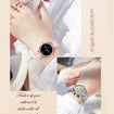 New Ladies Women Diamond Smart Watch Bluetooth Call 1.27inch 360*360 HD Screen Sports Body Monitor Smartwatch For Android IOS Color Black