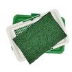 46x34x5cm Dog Grass Pad Tray Portable Puppy Turf Potty Reusable Training Pads Pee Baffle Artificial Grass Easy Maintenance Dog Training Tool Ideal