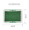 46x34x5cm Dog Grass Pad Tray Portable Puppy Turf Potty Reusable Training Pads Pee Baffle Artificial Grass Easy Maintenance Dog Training Tool Ideal
