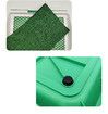 46x34x5cm Dog Grass Pad Tray Portable Puppy Turf Potty Reusable Training Pads Pee Baffle Artificial Grass Easy Maintenance Dog Training Tool Ideal