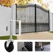 2Pcs Gate Caster Wheel Spring Loaded 4 Inch Heavy Duty Rubber Gate Wheels with Spring 220lbs Capacity