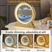 21cm USB POWER 3 mode light Moving Sand Art Light 3D Deep Sea Sand Relaxing Sand Drawing Picture Birthday Christmas Housewarming gift Desk Home Office GOLD