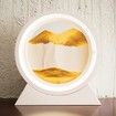 21cm USB POWER 3 mode light Moving Sand Art Light 3D Deep Sea Sand Relaxing Sand Drawing Picture Birthday Christmas Housewarming gift Desk Home Office GOLD