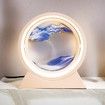 21cm USB POWER 3 mode light Moving Sand Art Light 3D Deep Sea Sand Relaxing Sand Drawing Picture Birthday Christmas Housewarming gift Desk Home Office Blue