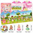 Princess Sticker Book Reusable Sticker Books for Toddlers 2-4 Years Preschool Learning Waterproof Vinyl Stickers Books