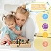 Busy Board Montessori Toddler Sensory Wooden Toy Lights 27 LED Learning Gifts Educational Development Boys Girls Ages 3 to 7