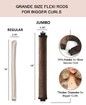 Heatless Curler for Overnight Curls with 4 Rods Headband No Heat Silk Wrap Curling Set in Brown