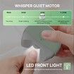 LED Light Automatic Electric Nail Clippers with Nail Debris Storage, USB Rechargeable Safety Nail Trimmer, Electric Nail File,Green