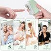LED Light Automatic Electric Nail Clippers with Nail Debris Storage, USB Rechargeable Safety Nail Trimmer, Electric Nail File,Green