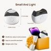 LED Light Automatic Electric Nail Clippers with Nail Debris Storage, USB Rechargeable Safety Nail Trimmer, Electric Nail File,White