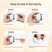 LED Light Automatic Electric Nail Clippers with Nail Debris Storage, USB Rechargeable Safety Nail Trimmer, Electric Nail File,White
