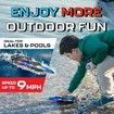 Remote Control Boat with LED Lights, Pool and Lake RC Boats for Kids Ages 8-12, 2.4GHZ Remote Control Boat