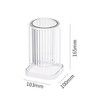 Toothbrush Holders with Drain Tray, Hanging Toothbrush and Toothpaste Holder Organizer Bathroom Caddy Countertop for Toothpaste, Razors, Electric Toothbrush, Clear