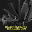 2.4GHz Wireless Gaming Headset with Mic for PS5, PS4, PC, Mac, Playstation 4 5, Bluetooth Gaming Headset with Flip Microphone, Gaming Headphones for Laptop Computer, Black