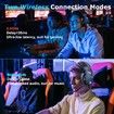 Wireless Gaming Headset with Detachable Noise Cancelling Microphone, 2.4G Bluetooth USB 3.5mm Wired Jack 3 Modes Wireless Gaming Headphones for PC, PS4, PS5, Mac, Switch, Phone, Tablet