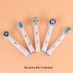 4 Pcs Toothbrush Cover Caps Compatible with Oral B Braun Replacement Heads, Fits for Cross Action Brush Heads and Pro 1000 Electric Toothbrushes, Convenient for Travel and More Sanitary