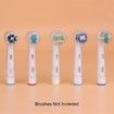 4 Pcs Toothbrush Cover Caps Compatible with Oral B Braun Replacement Heads, Fits for Cross Action Brush Heads and Pro 1000 Electric Toothbrushes, Convenient for Travel and More Sanitary