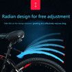 Retractable Mountain Bike Fenders with Taillight Extendable Plastic Mudguards for Road Cycling Suitable for 26-inch MTB Bikes