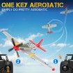 RC Plane P51D Mustang RTF for Beginners,2.4Ghz 4CH Remote Control Airplane Easy to Fly with Gyro Stabilization,Outdoor Hobby Toy Gift (Red)