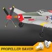RC Plane P51D Mustang RTF for Beginners,2.4Ghz 4CH Remote Control Airplane Easy to Fly with Gyro Stabilization,Outdoor Hobby Toy Gift (Red)