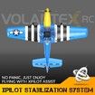 RC Plane P51D Mustang RTF for Beginners 2.4GHz 4CH Remote Control Airplane Easy to Fly with Gyro Stabilization Outdoor Hobby Toy Gift in Blue