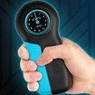 Portable Hand Grip Dynamometer, Digital Hand Grip Strength Meter Strengthener Exercise Measurement Wrist Strengthener (Black and Blue)