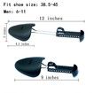 6 Pairs Plastic Shoe Tree Stretcher Shaper for Men (Black)