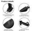 6 Pairs Plastic Shoe Tree Stretcher Shaper for Men (Black)