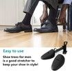 6 Pairs Plastic Shoe Tree Stretcher Shaper for Men (Black)
